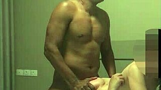 old latina cuckold takes big black cock with husband's help in interracial swingers scene.