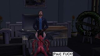 succubus seducing married bride in sims 4 wedding