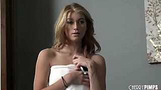 arya fae, that cute teen 18+ with tattoos and piercings, gets fucked by her stepbrother after he films her masturbating, starting with a blowjob and moving to doggystyle and riding