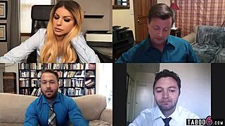 huge tits milf masturbates on web chat!