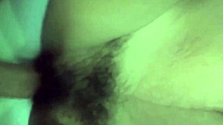 Amateur Asian's hairy pussy gets creampied, but she loves it