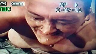 Raunchy Rita's face used like a toilet