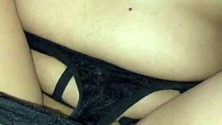 does this petite teen crave your cum on her shaved pussy?