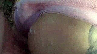 so horny i fucked her big tits on the street