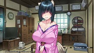 Kinky Kitsune's Huge Tits Fuck Her in Episode 3?