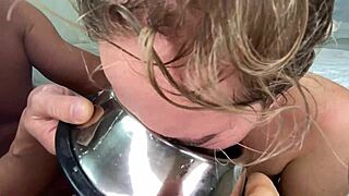 Stepsisters enjoy anal interracial threesome with blowjob and cum