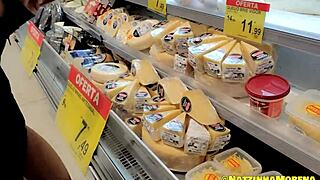 Petite MILF gets anal massage at gym with friend