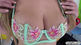 blonde blake blossoms enjoys tasty treats