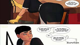 The Mess Pt 1 - Good Maids Suck Dicks Too! Submissive Maid Slurps Futa Boss 😜