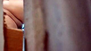 spying on my aunt in the bathroom at grandma's house just to see her