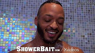 big dick interracial shower scene with facial