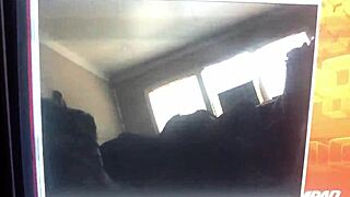 Is this young 18+ amateur riding hairy cock on sofa?