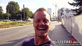 mina gets banged outdoors in germany 😏