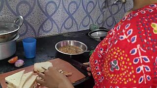 kitchen maid gets fucked while cooking