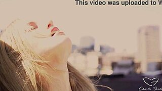 Charlie's Wet Pussy Gets Drilled By Her Own Louboutins On The Rooftop