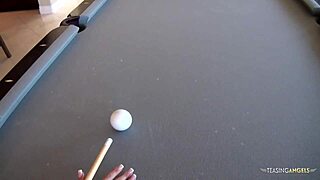 Playing Snooker Naked Gets Ember James So Aroused She Sucks A Massive Cock