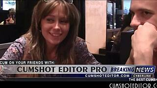 Hot Russian amateur girl gets picked up for a wild 3some blowjob in public.