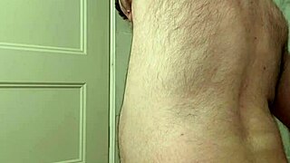 Nude Martin Lavallée sodomizes himself with dildo in mouth