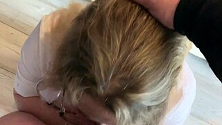 The chubby nurse gives a sweet blowjob before hard anal sex and creampie.