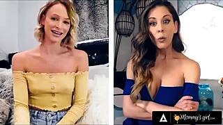 horny emma hix fucks her stepmom hard in kinky compilation 😈