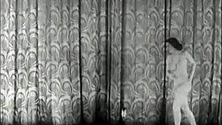 vintage showgirls undressing in retro striptease