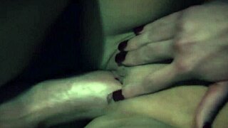 Pale Vampire Pounds Blonde Milf with Big Tits on Staircase, Giving Facial