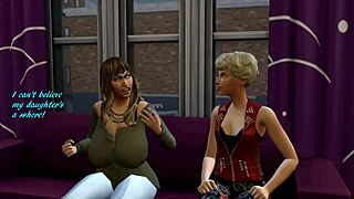 ever seen a sims parody with shemales in an orgy blowjob scene?