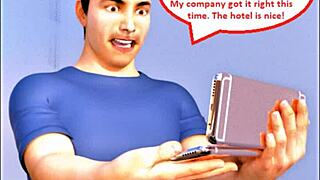 3D Comic: Bored Pawg Housewife Cheats On Cuckold With Interracial Video Call