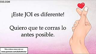 Jerk off instructions in Spanish: stroke fast, it's an order, cum for me!