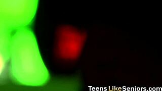 i love sucking this old guy's stiff boner as a skinny blonde teen