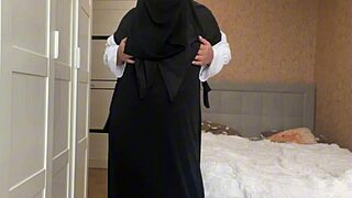 Teen 18+ girlfriend squeezes cock, first anal with small dildo, almost caught. 😱🍑