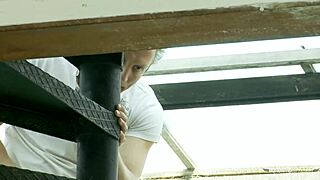 Beautiful Blonde Hottie Moans While Getting Shaved Pussy Banged