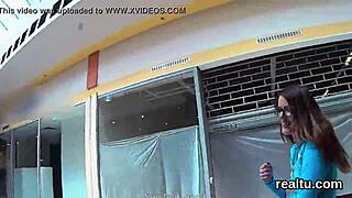 gorgeous czech nympho gets teased in the mall and penetrated in pov 😍