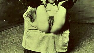 vintage porn clash: 1860s hairy vs 1960s lesbian action