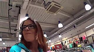 gorgeous czech nympho gets teased in the mall and penetrated in pov 😍