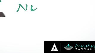 nuru massage, my pussy gets destroyed by that huge cock