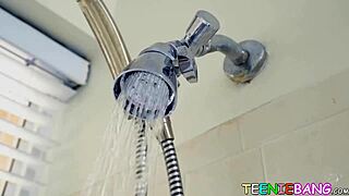 Teen Dani Blu rides stepbrother's big cock in reverse cowgirl