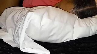 Ebony teen 18+ slut has quick fuck with black neighbor in hardcore action