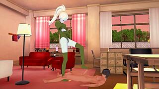 Dragon ball vados gives footjob and feet licking in 3d anime clip