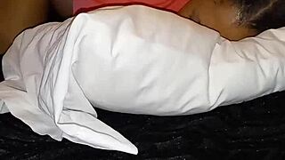 Ebony teen 18+ slut has quick fuck with black neighbor in hardcore action