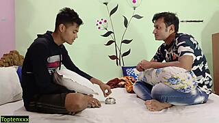 hey, check this hot hindi girl in a wild threesome lick fest