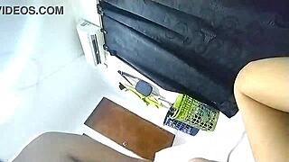 Colombian amateurs fulfill horny challenge with work friend in homemade setting, turning into prostitute fun