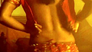 Feeling aroused watching the sexy exotic belly dancer perform nude
