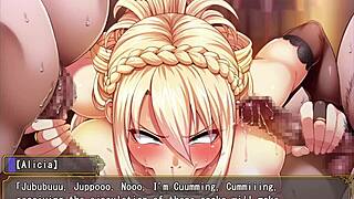 In this game, the princess knight is defeated and becomes a pathetic slave.