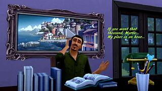 Sims 4 Dial M For Myrtle Parody.