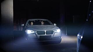 Anissa Kate bangs three men in parking