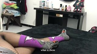 Horny stepsister intensely rides stepbrother's cock in homemade doggystyle