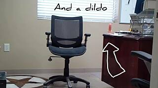 Staci's Office Dildo Play in Brunette Secretary Scene Episode 3