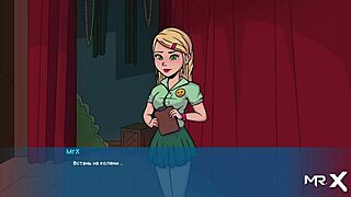 Teen Cartoon Girl Performs Blowjob Before Show