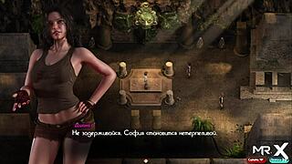 Emily's naked profile in Treasure of Nadia episode 3 scene 65